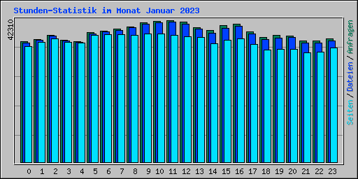 Stunden-Statistik im Monat Januar 2023