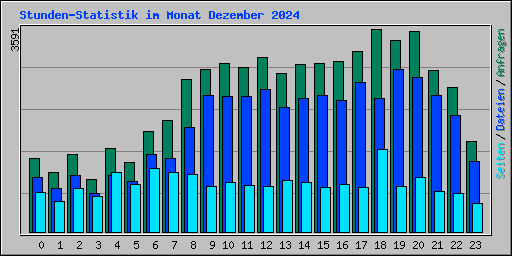 Stunden-Statistik im Monat Dezember 2024