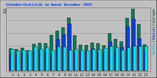 Stunden-Statistik im Monat Dezember 2025